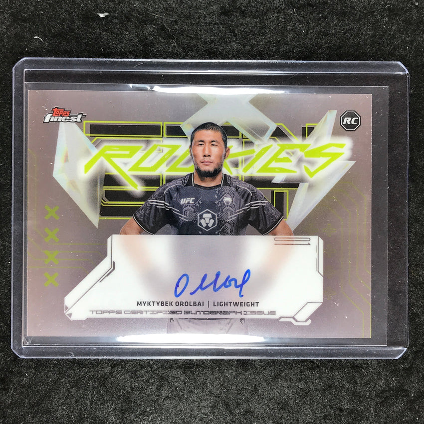 2025 Topps Finest UFC MYKTYBEK OROLBAI Finest Rookies Autographs Base #MO