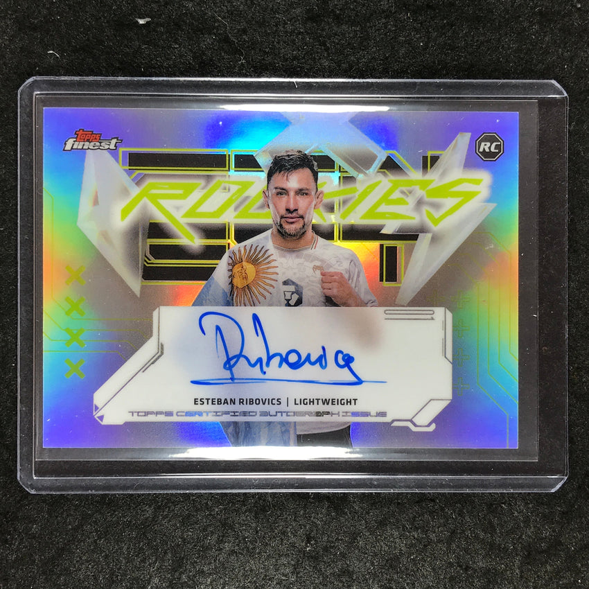 2025 Topps Finest UFC ESTEBAN RIBOVICS Finest Rookies Autographs Refractor #ER