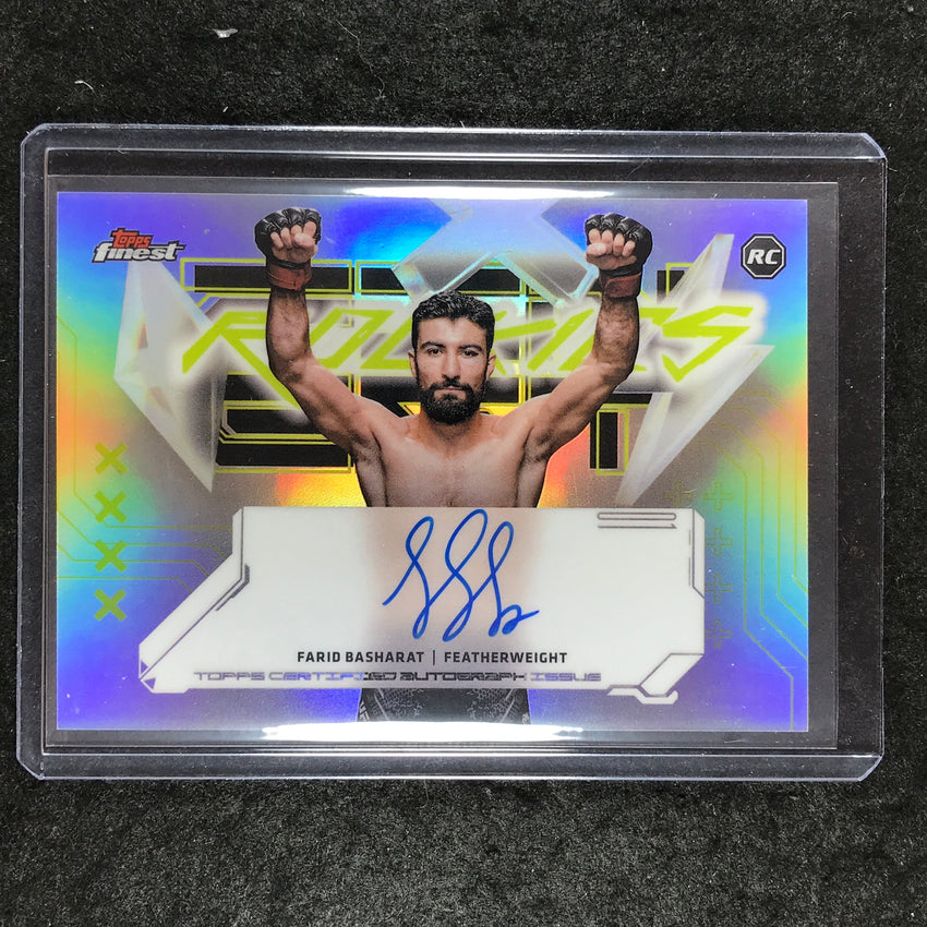 2025 Topps Finest UFC FARID BASHARAT Finest Rookies Autographs Refractor #FB