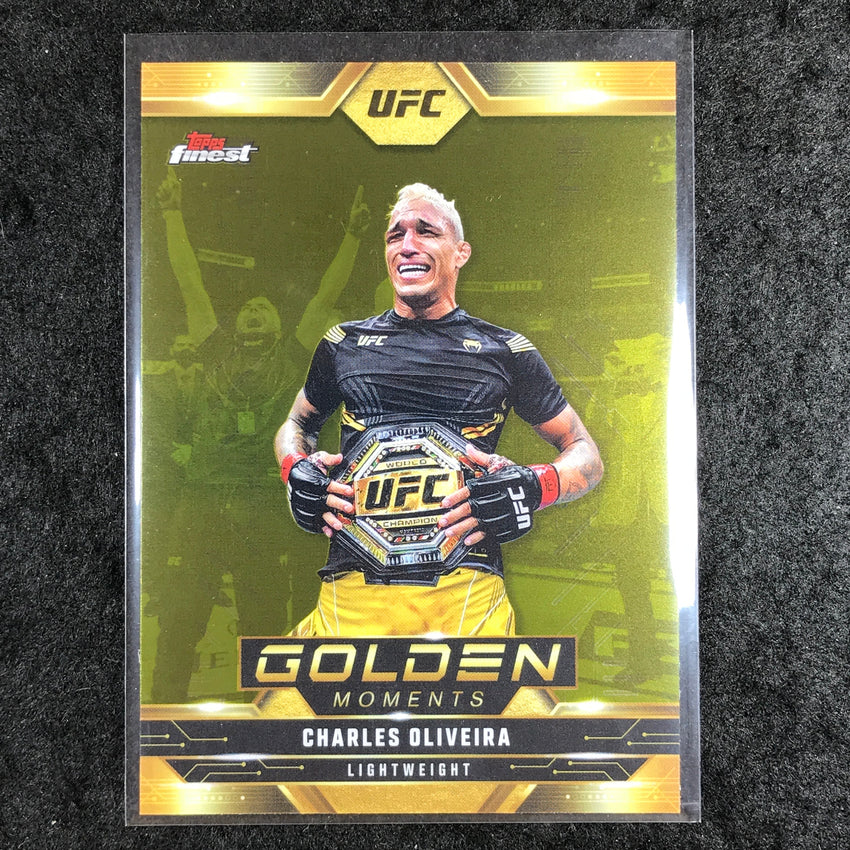 2025 Topps Finest UFC CHARLES OLIVEIRA Golden Moments Base #2