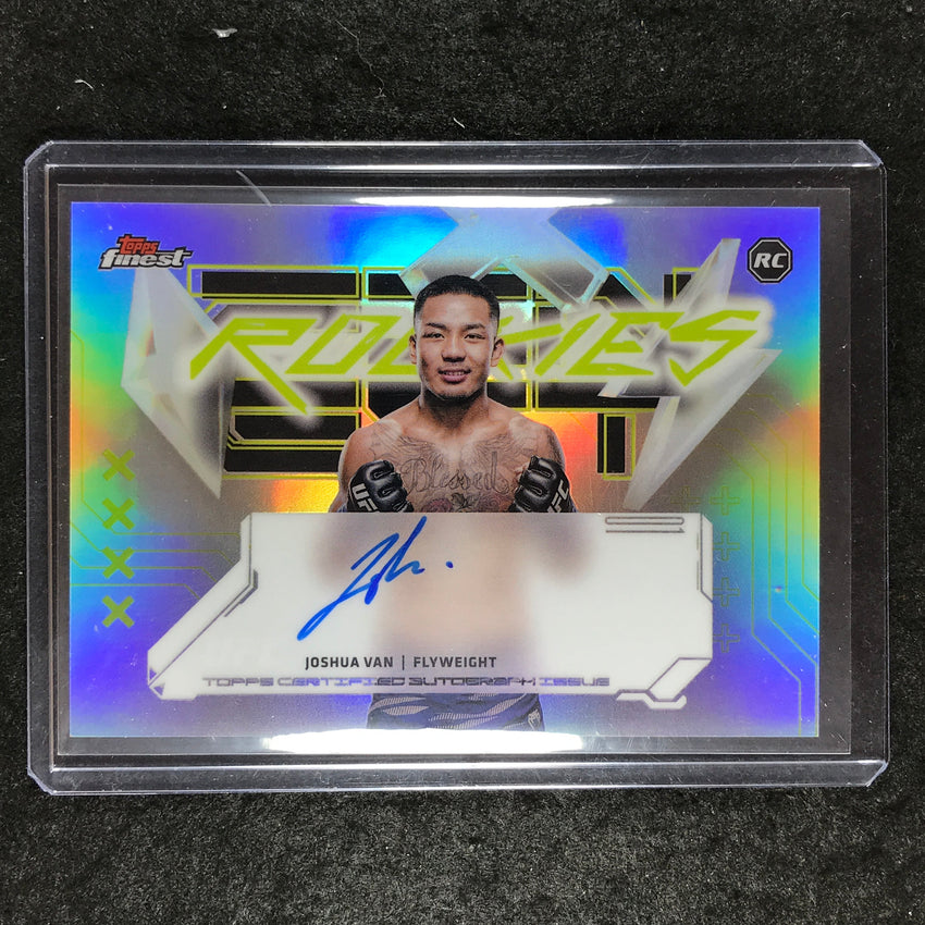 2025 Topps Finest UFC JOSHUA VAN Finest Rookies Autographs Refractor #JV