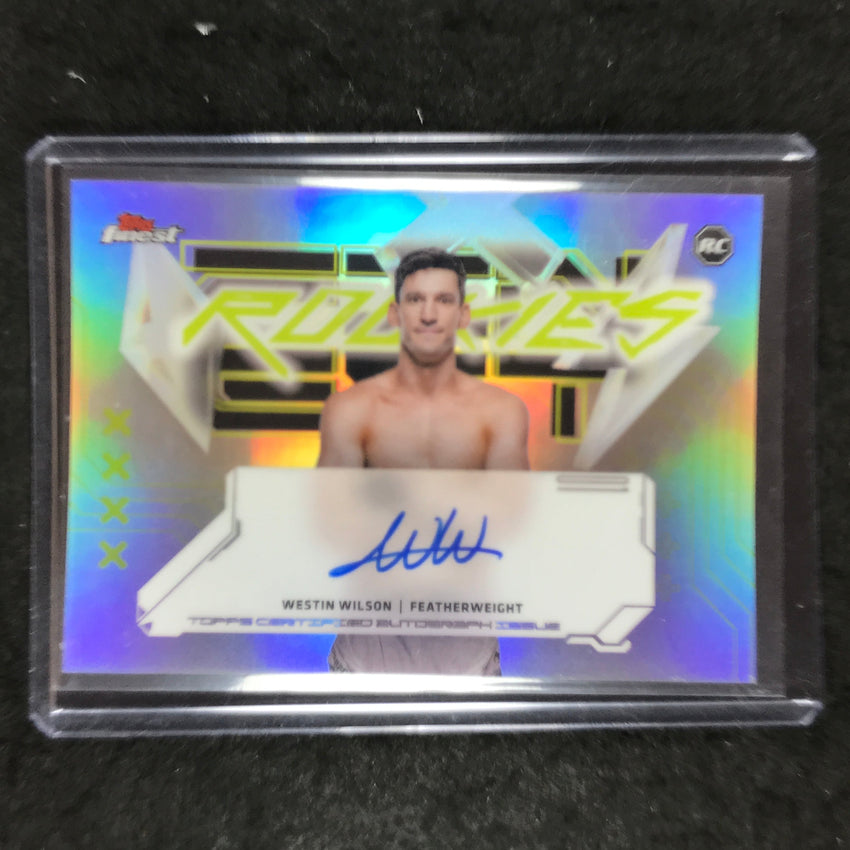 2025 Topps Finest UFC WESTIN WILSON Finest Rookies Autographs Refractor #WW