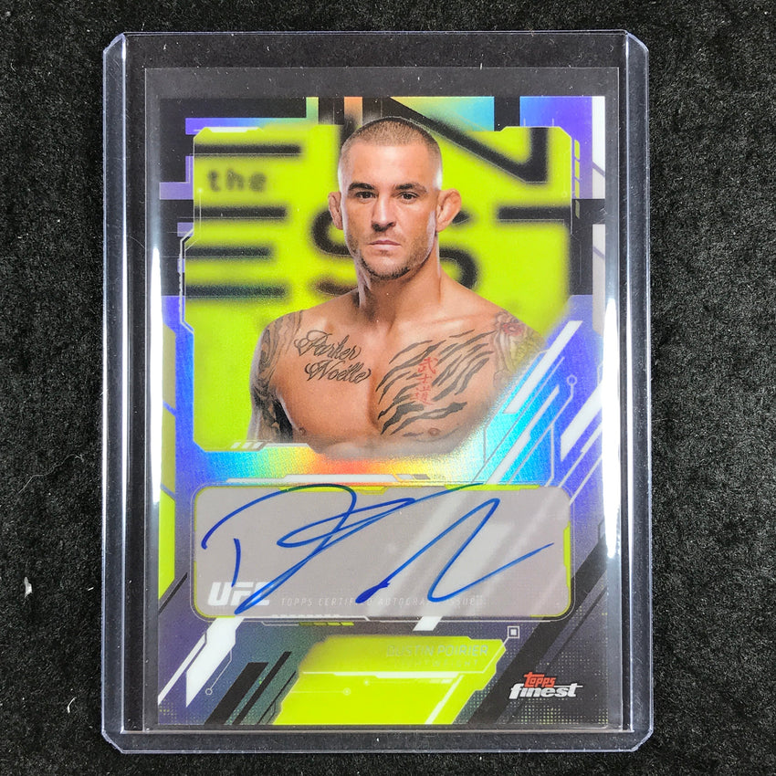 2025 Topps Finest UFC DUSTIN POIRIER The Finest Auto Refractor #DP