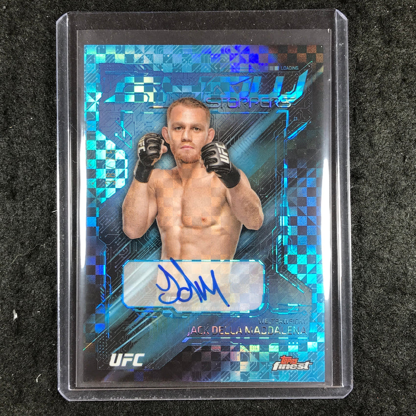 2025 Topps Finest UFC JACK DELLA MADDALENA Showstoppers Auto Blue Checker 38/75