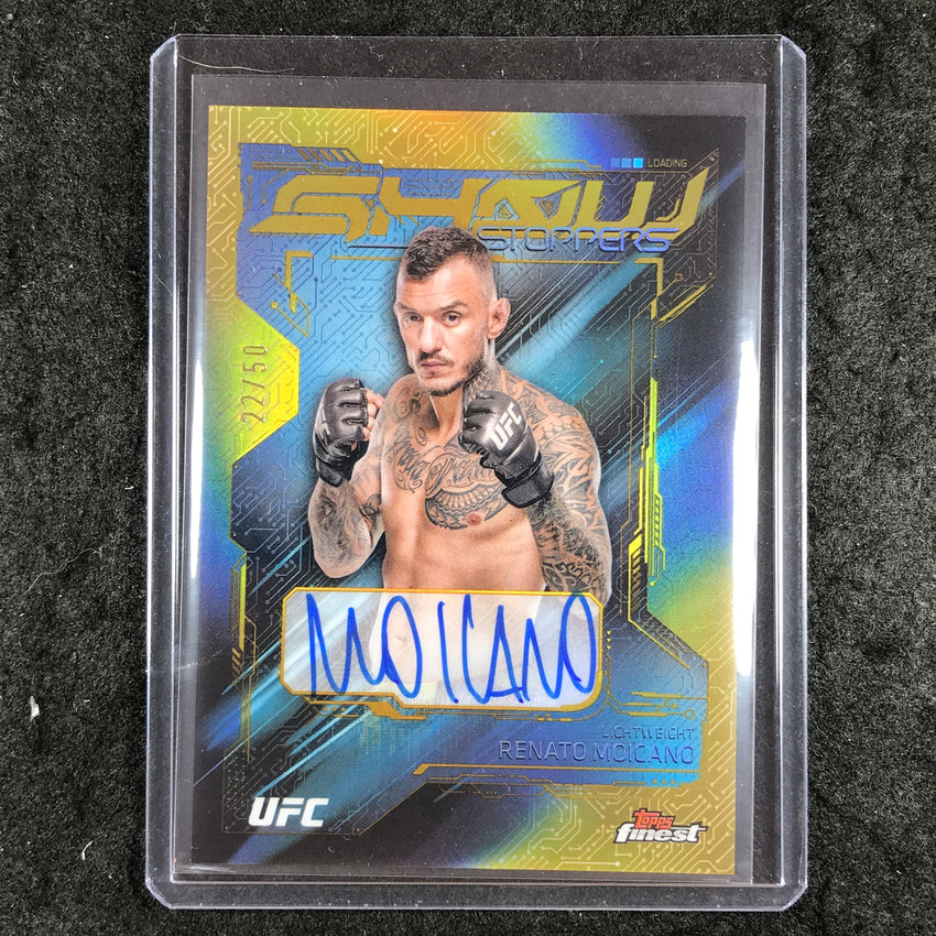 2025 Topps Finest UFC RENATO MOICANO Showstoppers Autographs Gold 22/50