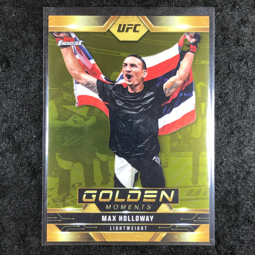 2025 Topps Finest UFC MAX HOLLOWAY Golden Moments Base #6