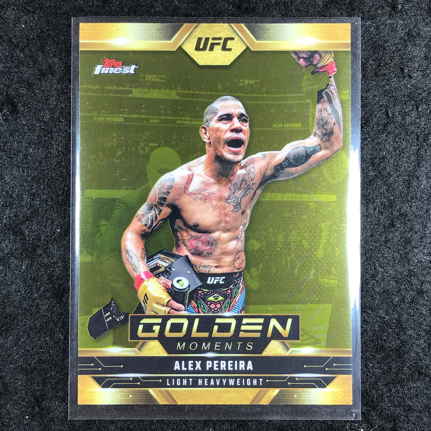 2025 Topps Finest UFC ALEX PEREIRA Golden Moments Base #7