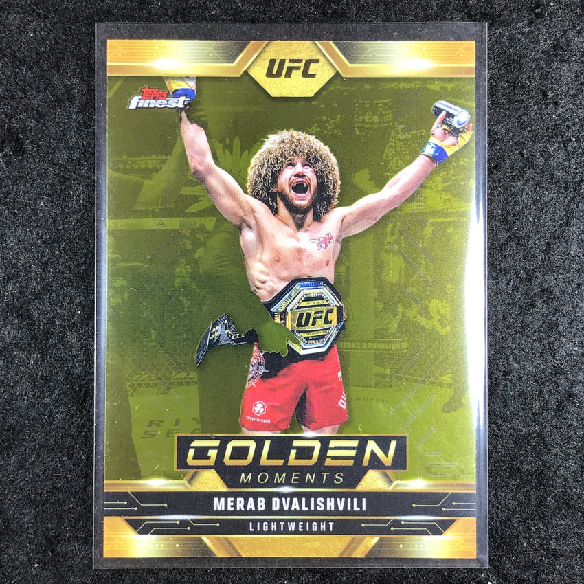 2025 Topps Finest UFC MERAB DVALISHVILI Golden Moments Base #8