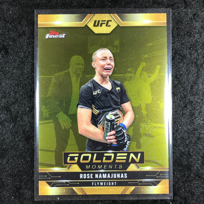 2025 Topps Finest UFC ROSE NAMAJUNAS Golden Moments Base #10