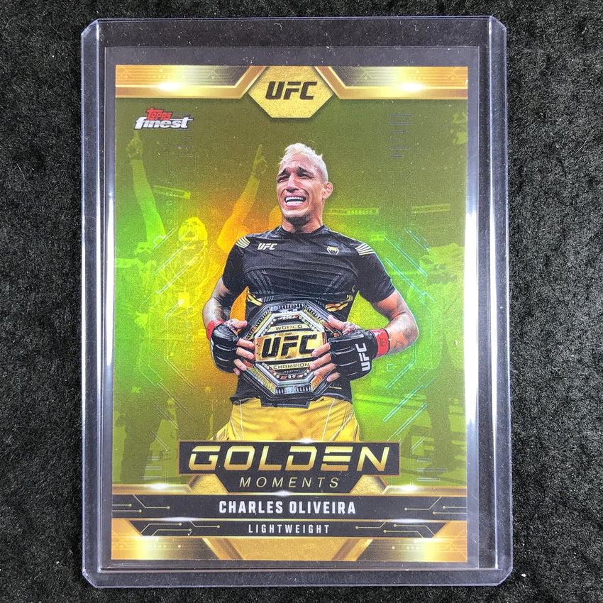 2025 Topps Finest UFC CHARLES OLIVEIRA Golden Moments Refractor #2