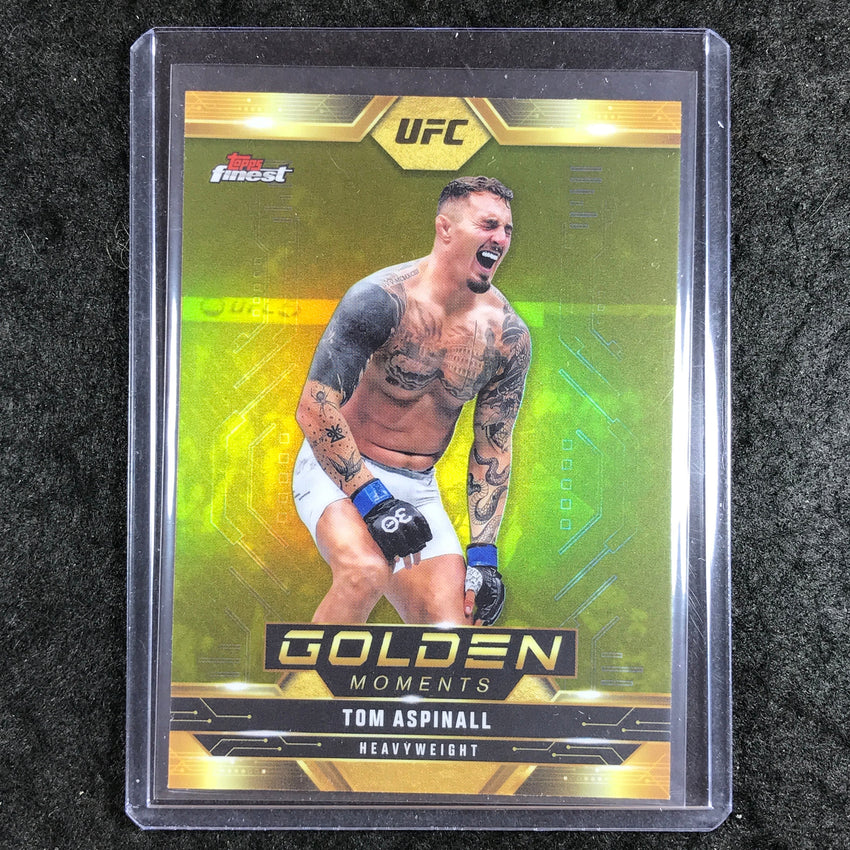2025 Topps Finest UFC TOM ASPINALL Golden Moments Refractor #3