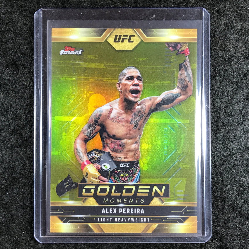 2025 Topps Finest UFC ALEX PEREIRA Golden Moments Refractor #7