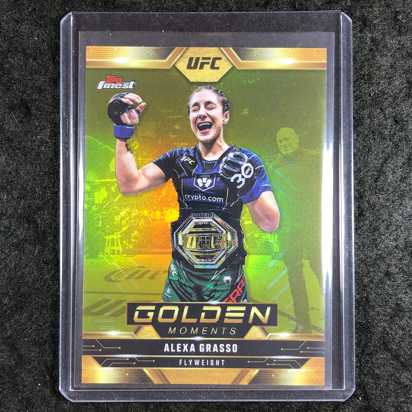 2025 Topps Finest UFC ALEXA GRASSO Golden Moments Refractor #17