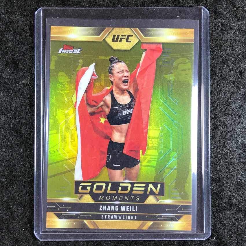 2025 Topps Finest UFC ZHANG WEILI Golden Moments Refractor #18