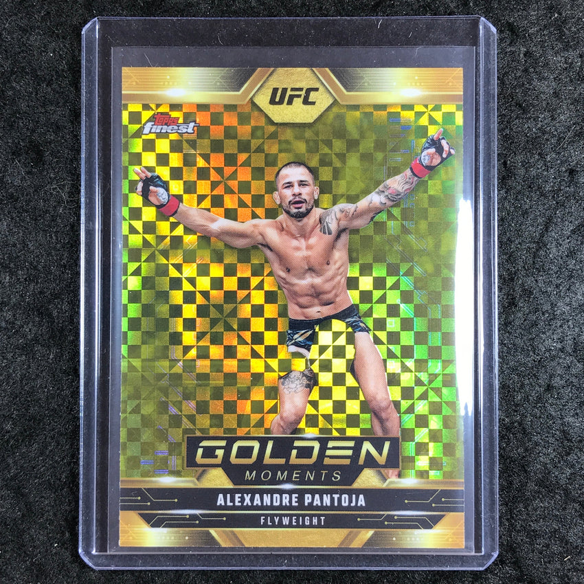 2025 Topps Finest UFC ALEXANDRE PANTOJA Golden Moments Checkerboard #14