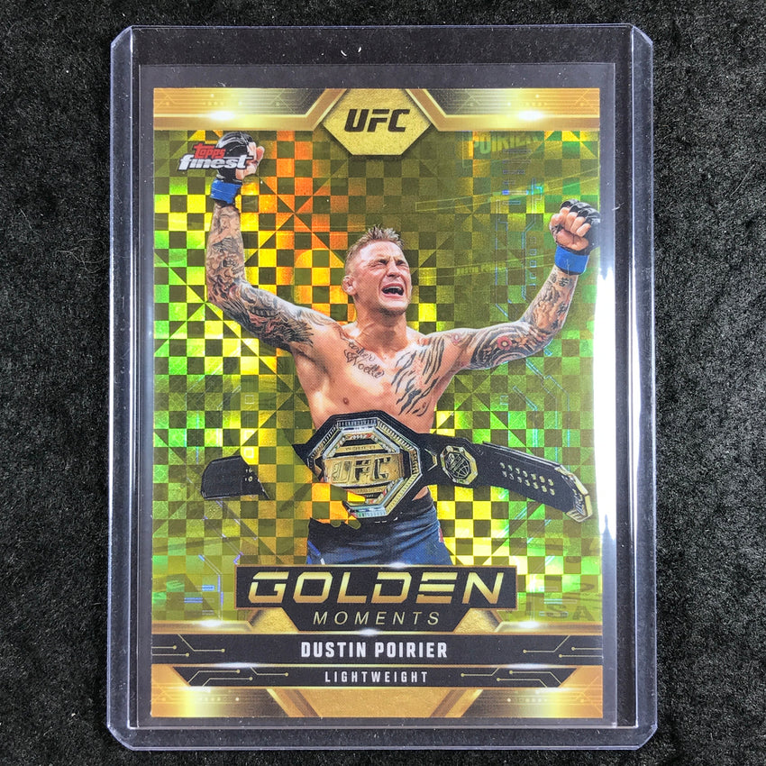 2025 Topps Finest UFC DUSTIN POIRIER Golden Moments Checkerboard #20
