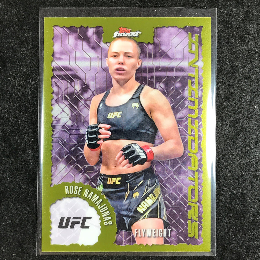 2025 Topps Finest UFC ROSE NAMAJUNAS Intimidators Base #6
