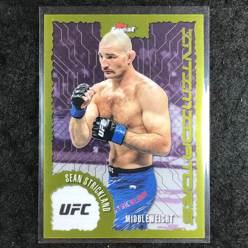 2025 Topps Finest UFC SEAN STRICKLAND Intimidators Base #18