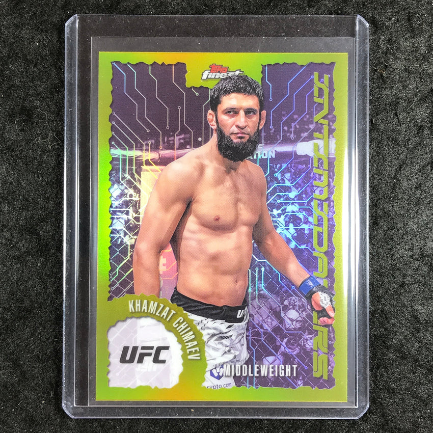 2025 Topps Finest UFC KHAMZAT CHIMAEV Intimidators Refractor #17