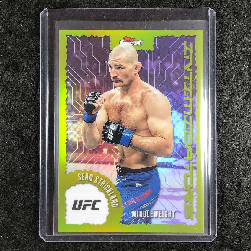 2025 Topps Finest UFC SEAN STRICKLAND Intimidators Refractor #18