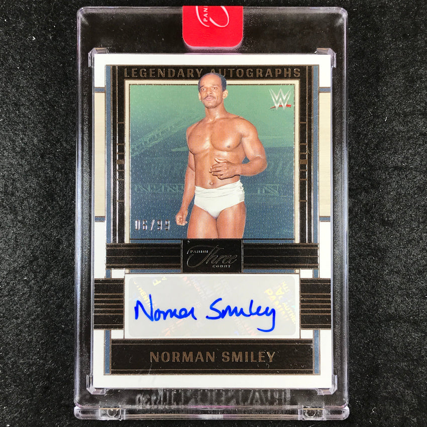 2024 Three Count WWE NORMAN SMILEY Legendary Autographs Base 6/99