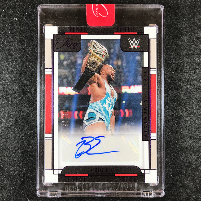 2024 Three Count WWE BIG E Timeless Moments Autograph Vertival Purple 5/25