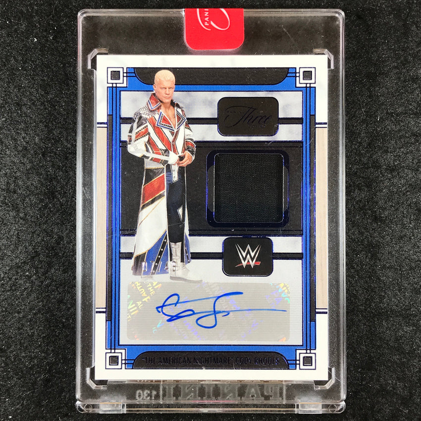 2024 Three Count WWE "THE AMERICAN NIGHTMARE" CODY RHODES Memorabilia Auto 7/49