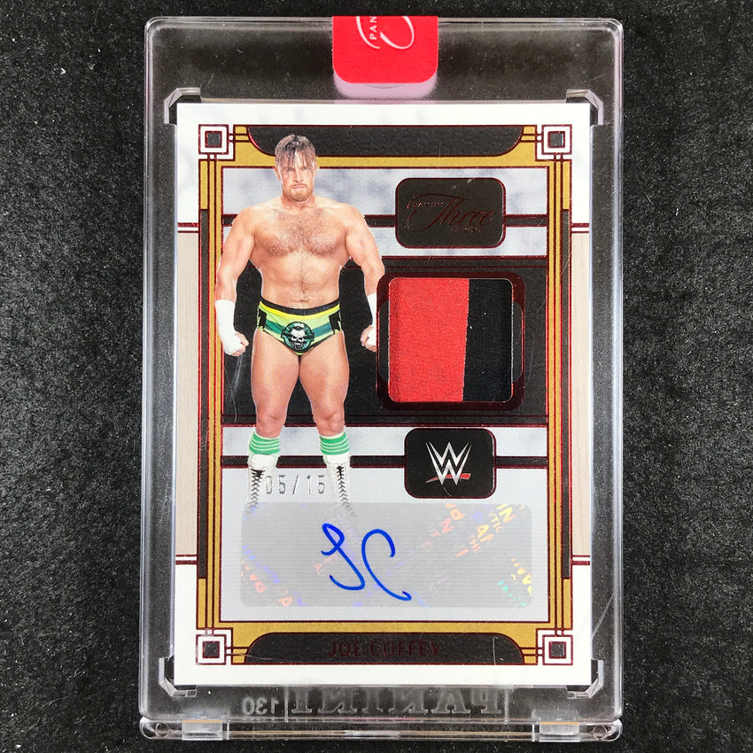 2024 Three Count WWE JOE COFFEY Memorabilia Autograph Red 5/15