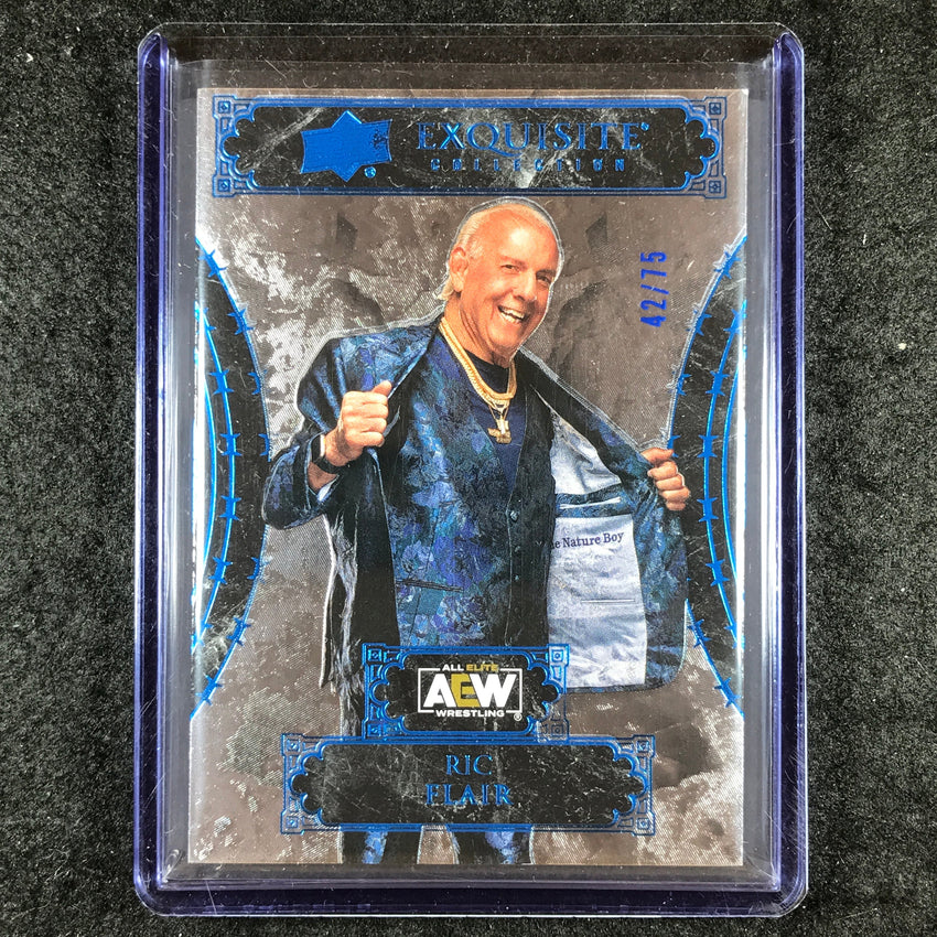 2024 Black Diamond AEW RIC FLAIR Exquisite Collection Blue 42/75 #32