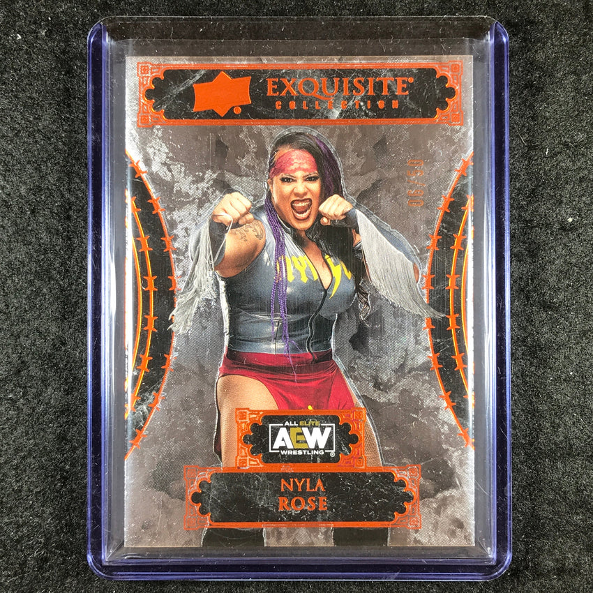 2024 Black Diamond AEW NYLA ROSE Exquisite Collection Orange 6/50 #17
