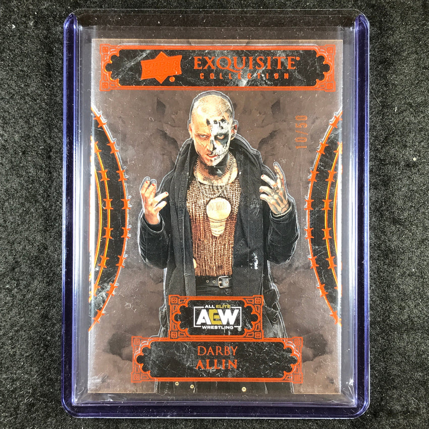 2024 Black Diamond AEW DARBY ALLIN Exquisite Collection Orange 10/50 #39
