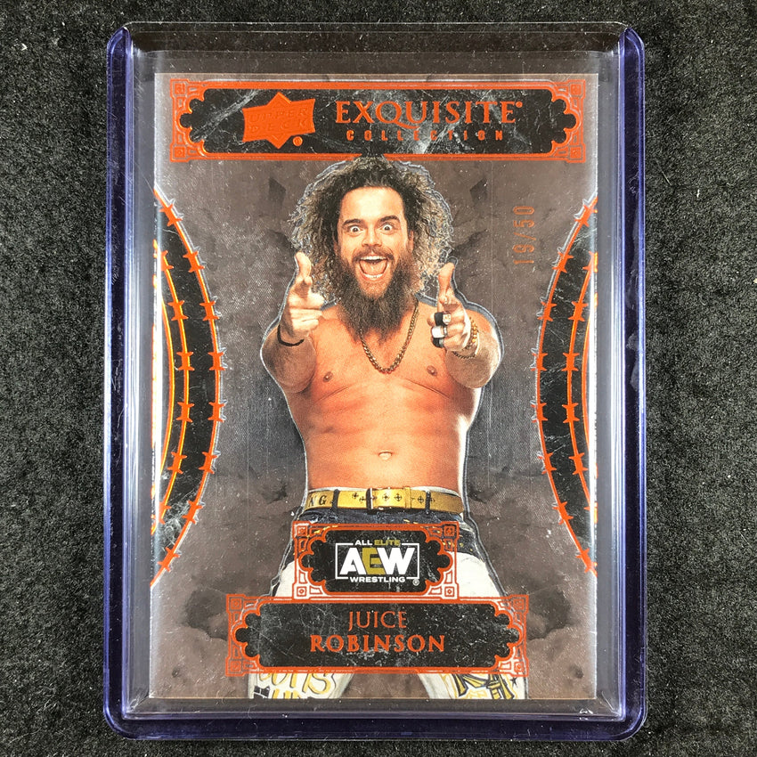 2024 Black Diamond AEW JUICE ROBINSON Exquisite Collection Orange 19/50 #45