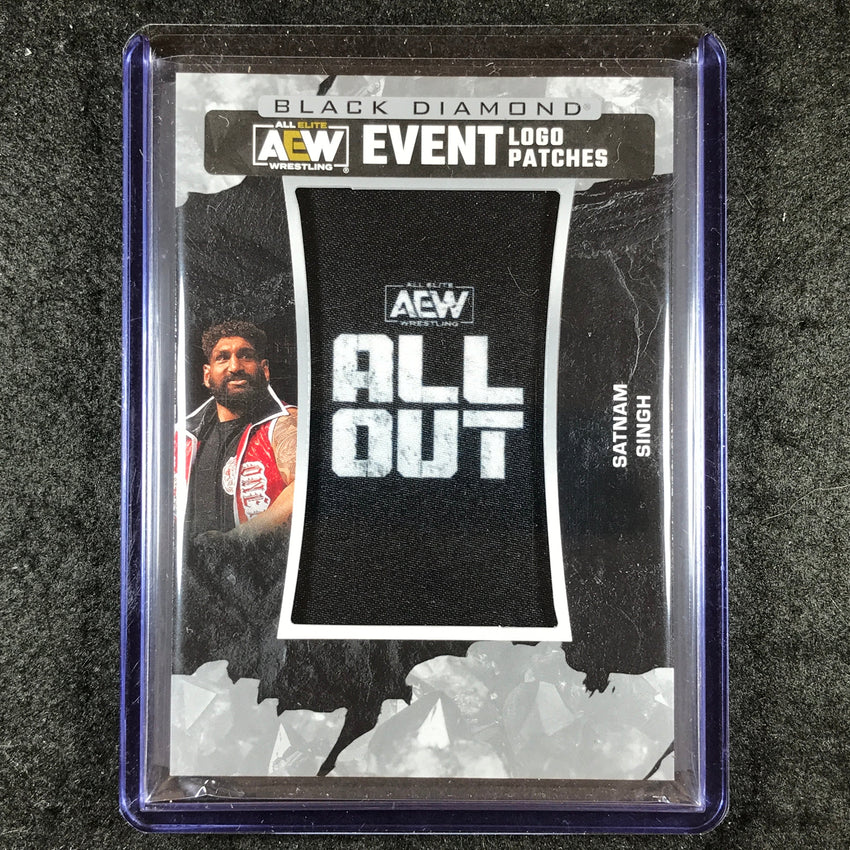 2024 Black Diamond AEW SATNAM SINGH AEW Event Logo Patches All Out #5