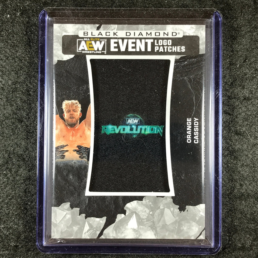 2024 Black Diamond AEW ORANGE CASSIDY AEW Event Logo Patches Revolution #9