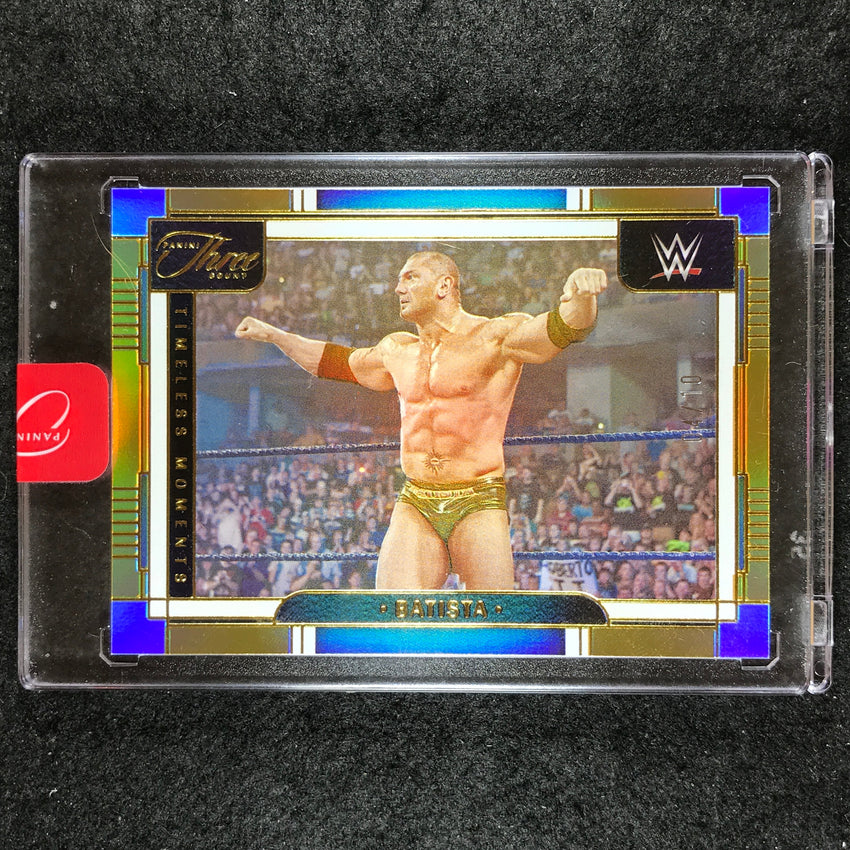 2024 Three Count WWE BATISTA Timeless Moments Gold 4/10 #198