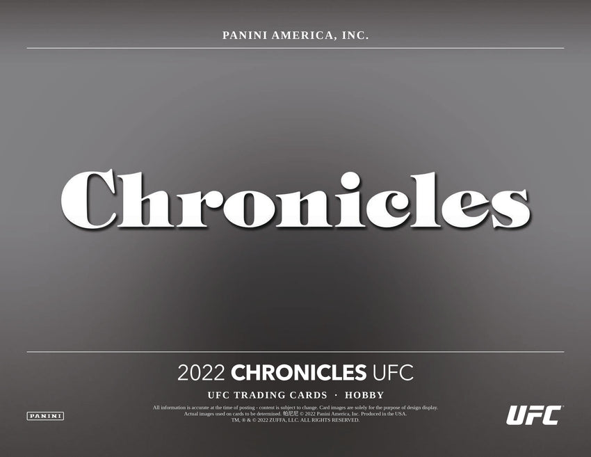 2022 Chronicles Hobby UFC 1 Box Opening - #30532・Weightclass Team Based (Dec 18 4pm)
