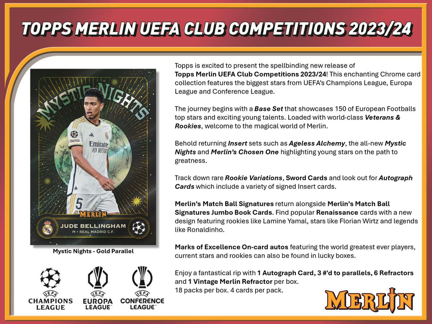 23-24 Merlin Soccer Hobby 2-Box Break (Barclona Bonus) #23930 - Team Based - Oct 23 (8pm)