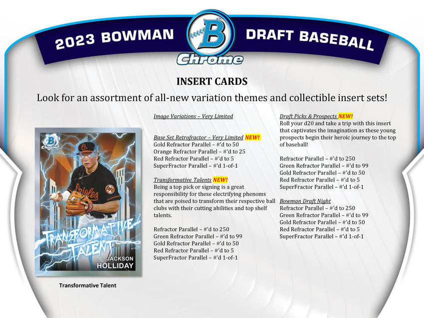 2023 Bowman Draft Baseball Asia Exclusive Hobby Box
