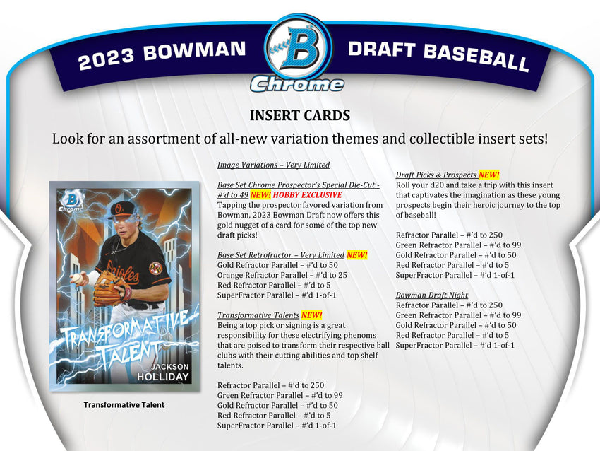 2023 Bowman Draft Baseball Super Jumbo Pack