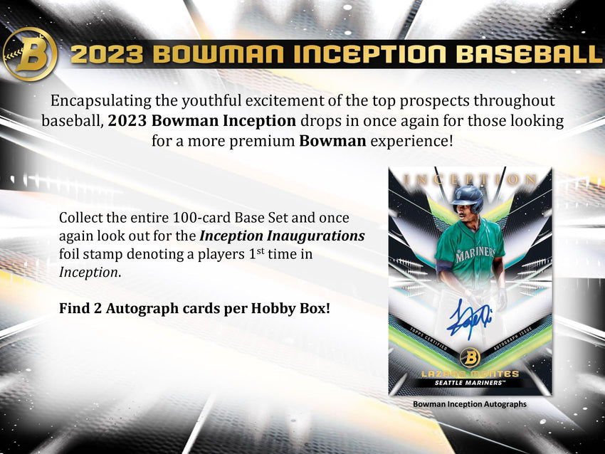 2023 Bowman Inception 4-Box Break #20662 (Giveaway Pirates) - Team Based - May 10 (5pm)