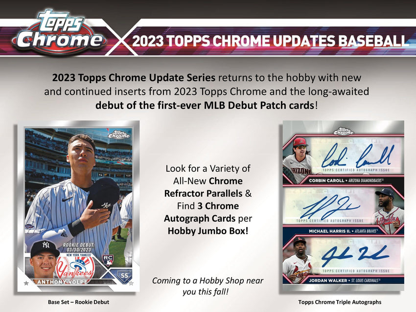 2023 Topps Chrome Update Series Baseball Jumbo Pack