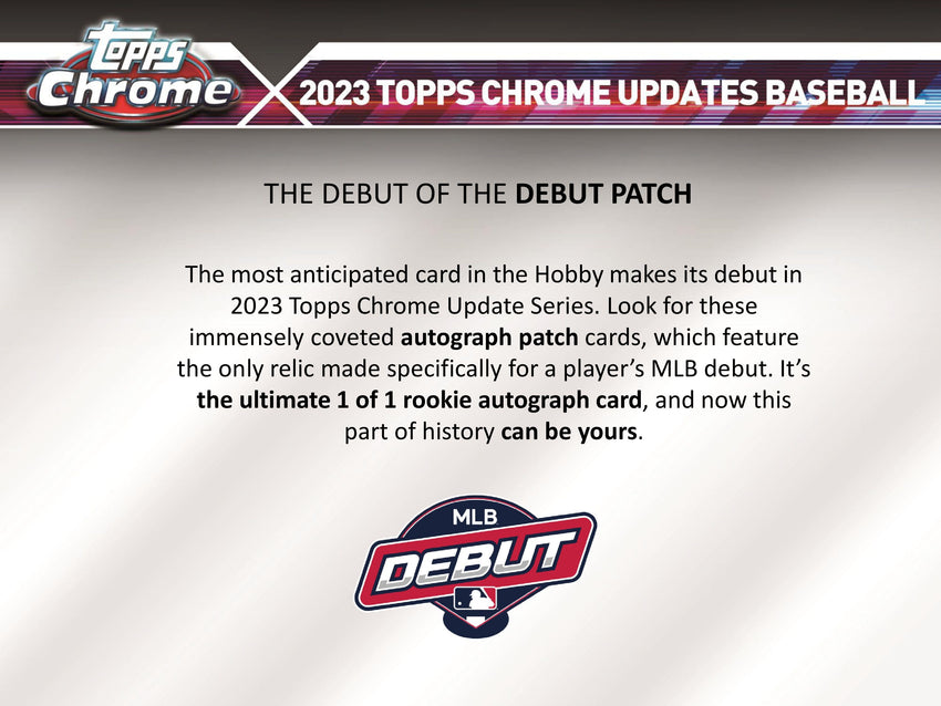 2023 Topps Chrome Update Series Baseball Jumbo Pack