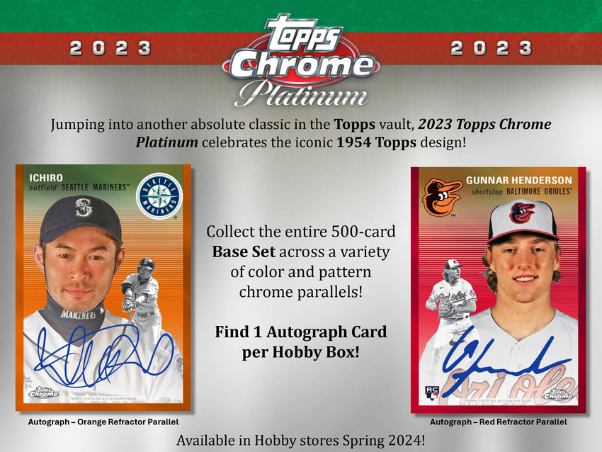 2023 Topps Chrome Platinum Anniversary 1954 Baseball Hobby Box (Pre Order May 23)