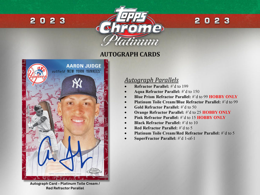 2023 Topps Chrome Platinum Anniversary 1954 Baseball Hobby Box (Pre Order May 23)