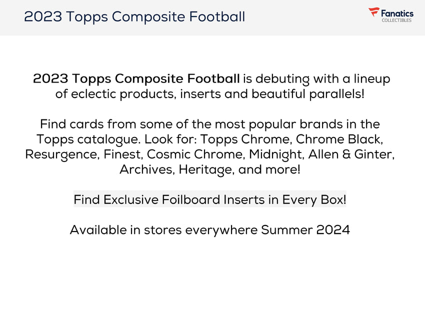2023 Topps Composite Football Value Blaster Box