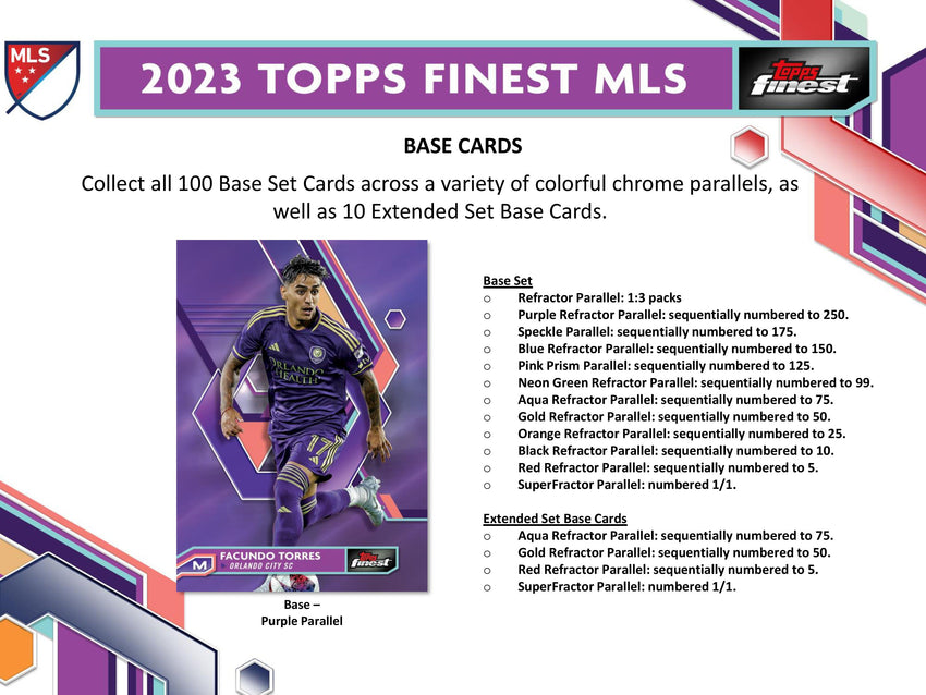 2023 Topps Finest Major League Soccer Hobby Box