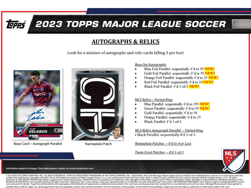 2023 Topps Major League Soccer Hobby Box