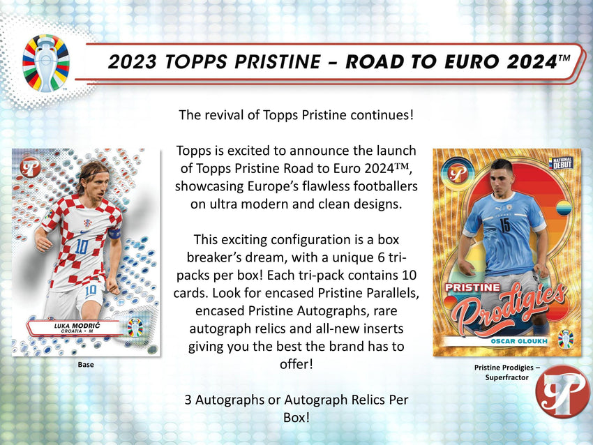 2023 Topps Pristine Road To UEFA Euro Soccer Hobby 1-Box Break (Norway Giveaway) #20638 - Team Based - Apr 30 (5pm)