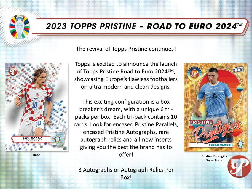 2023 Topps Pristine Road To UEFA Euro Soccer Hobby 1-Box Break (Norway Giveaway) #20634 - Team Based - Apr 30 (5pm)