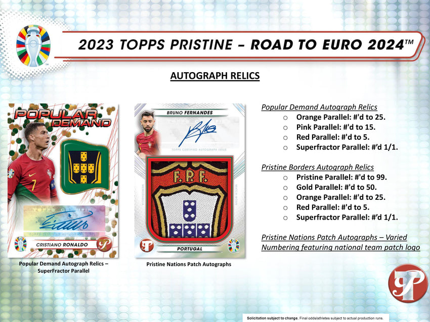 2023 Topps Pristine - Road to Euro 2024 Soccer Hobby Box